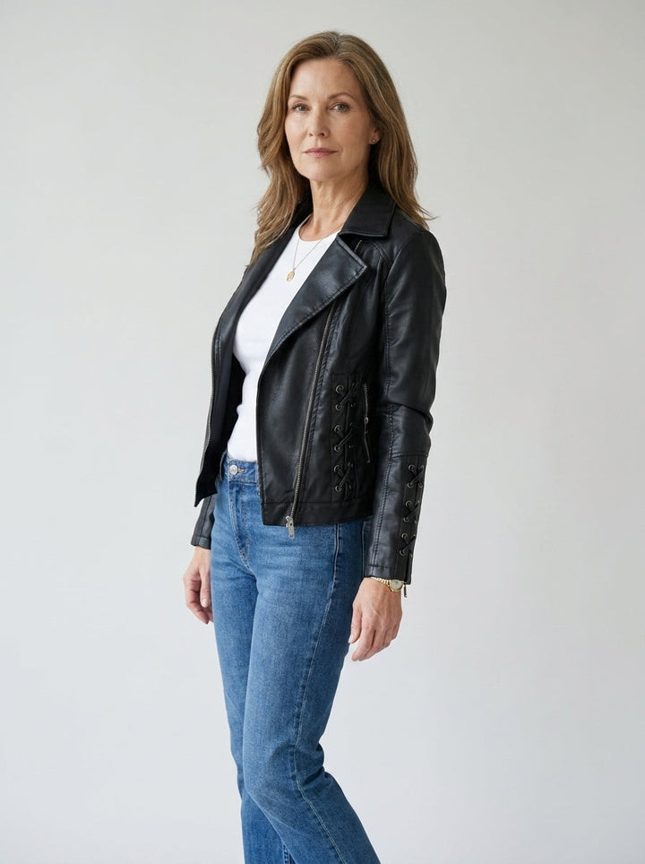 Delilah | Laced Biker Jacket