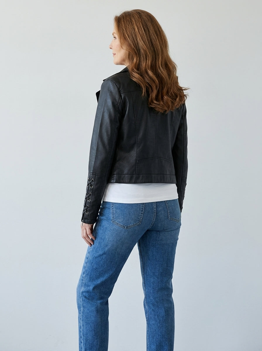 Delilah | Laced Biker Jacket