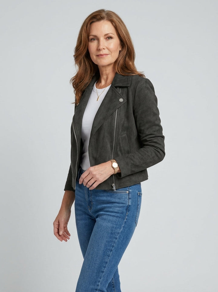 Camryn | Cropped Biker Jacket