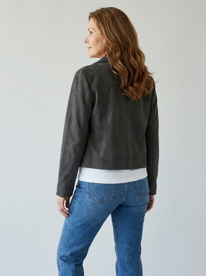 Camryn | Cropped Biker Jacket