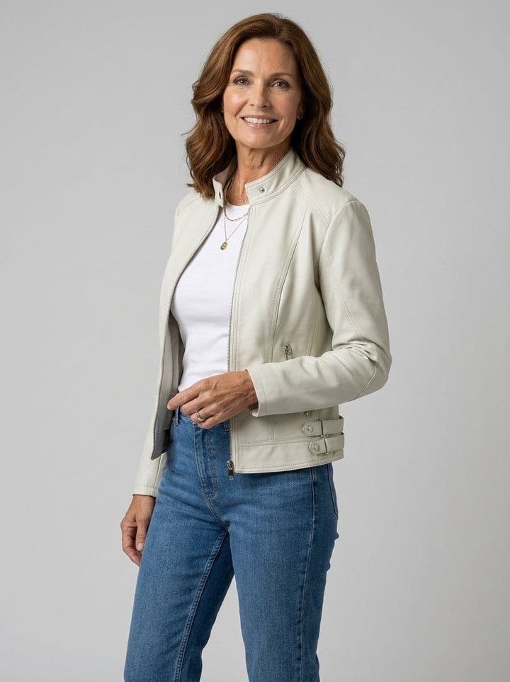 Lauren | Zip-Front Biker Jacket