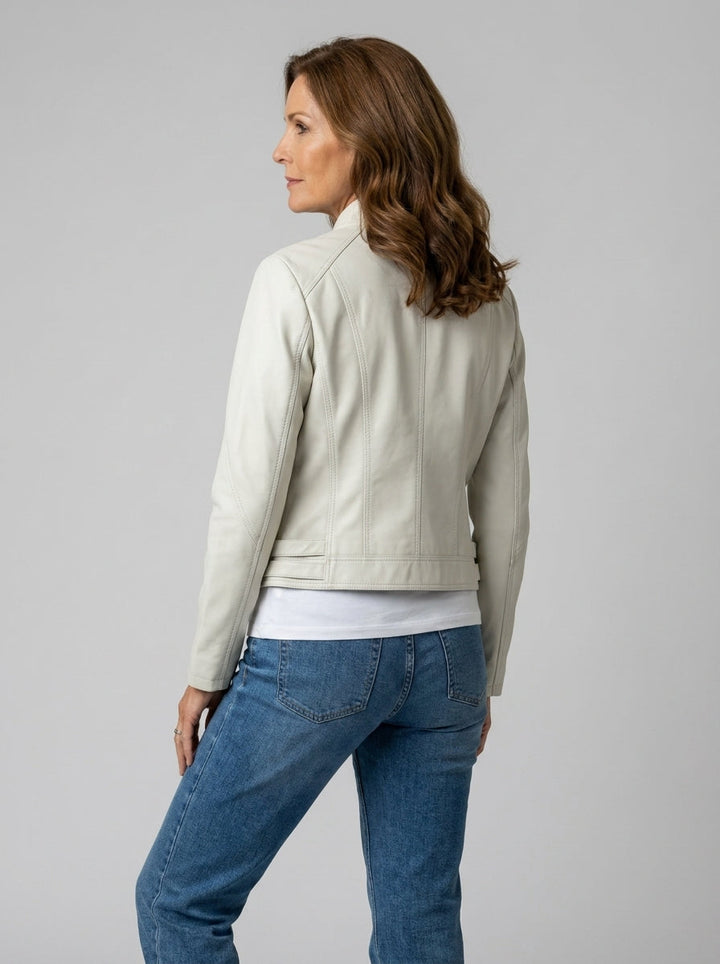 Lauren | Zip-Front Biker Jacket