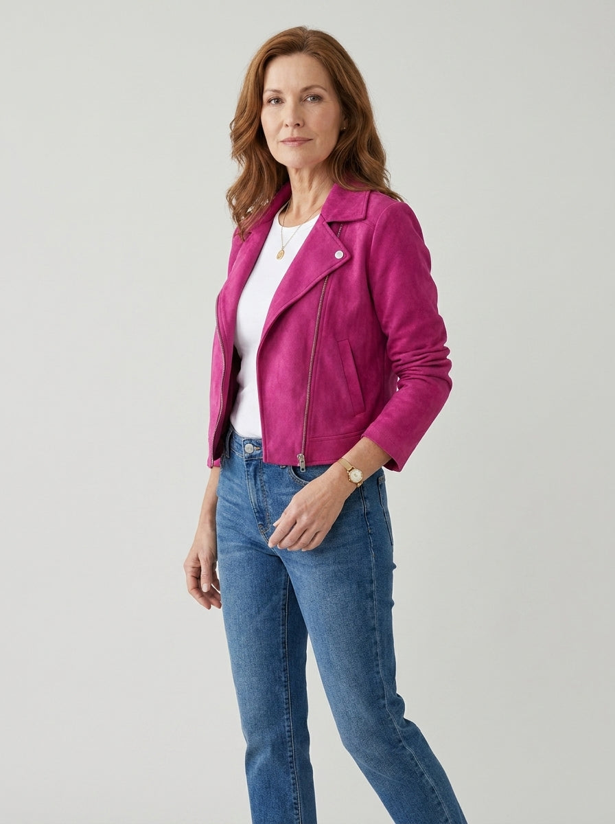 Camryn | Cropped Biker Jacket
