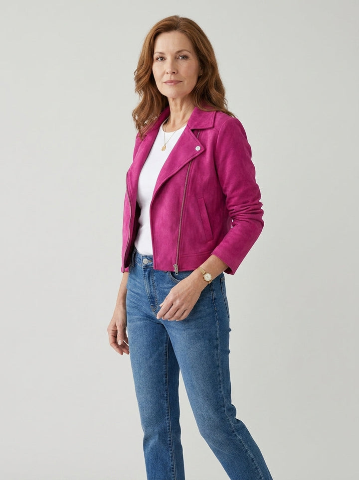 Camryn | Cropped Biker Jacket