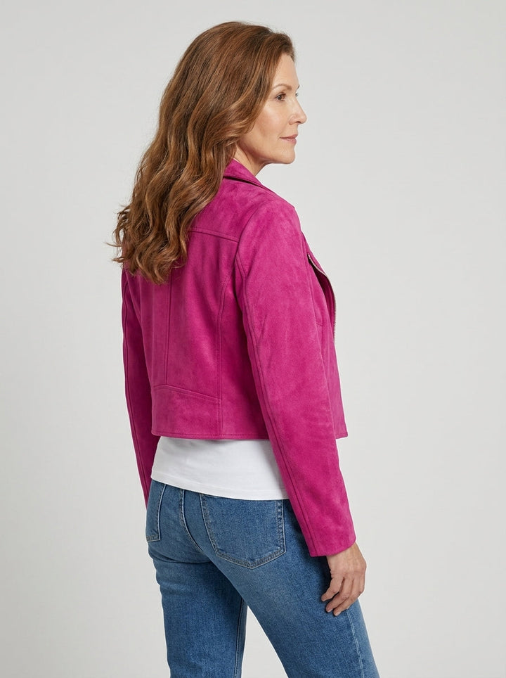 Camryn | Cropped Biker Jacket