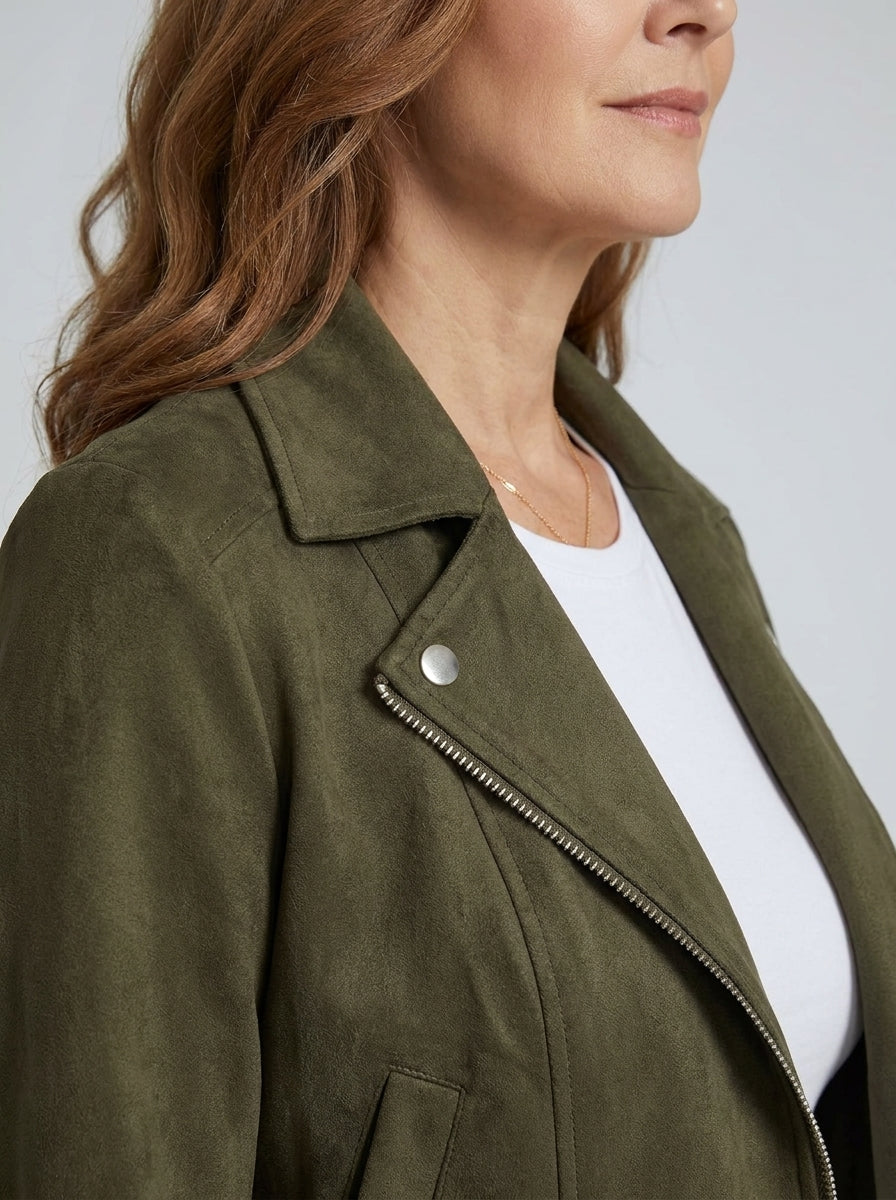 Camryn | Cropped Biker Jacket
