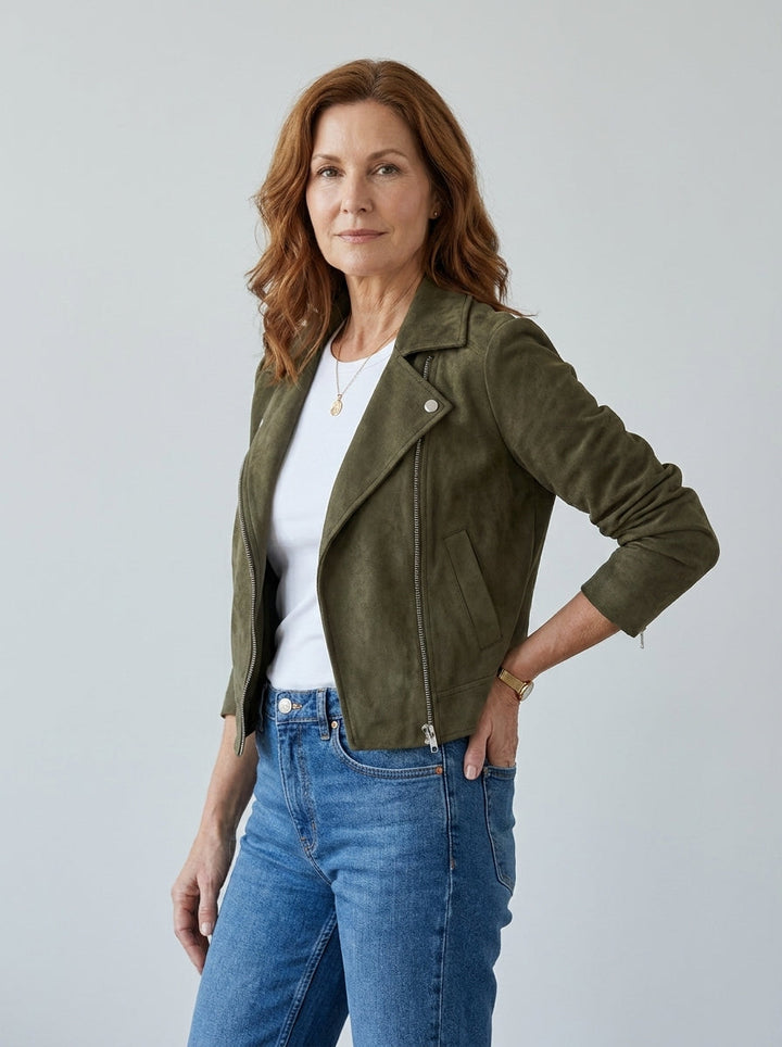 Camryn | Cropped Biker Jacket