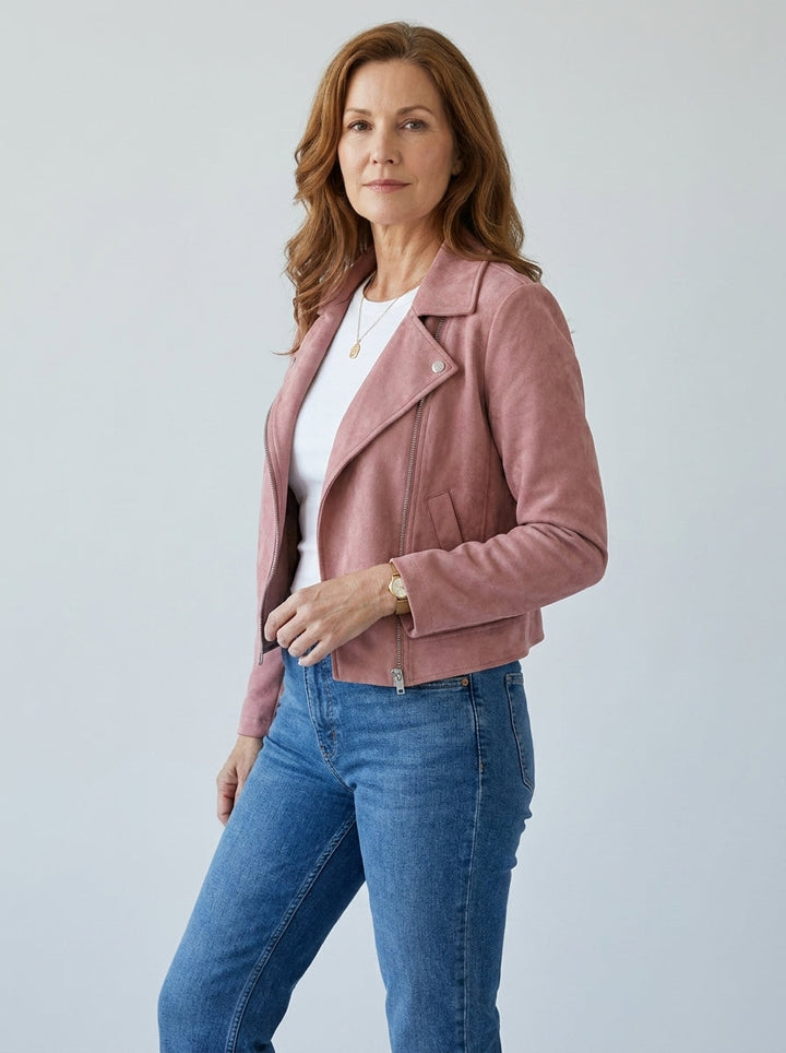Camryn | Cropped Biker Jacket