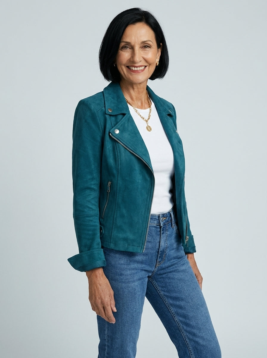 Claire | Moto Zip Jacket