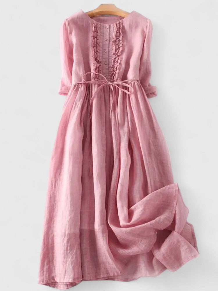 Fenella | Softly Gathered Maxi Dress