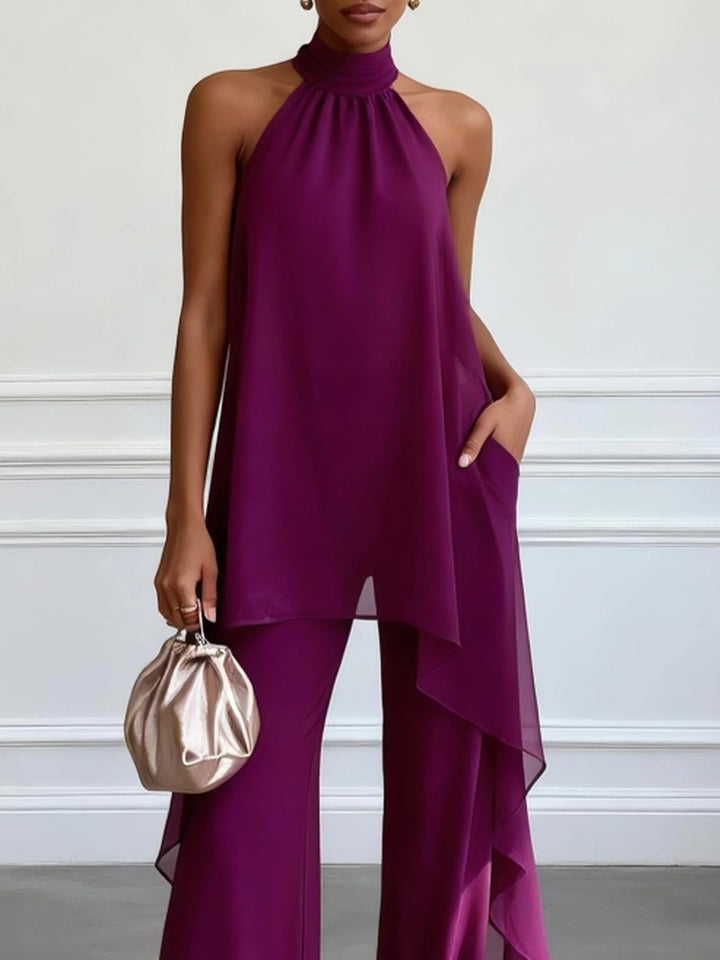 Vivienne | Flowing Halter Two-Piece Set