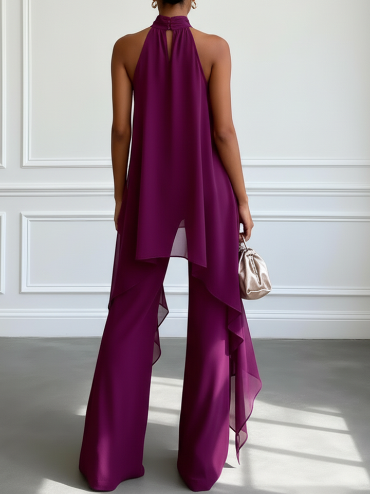 Eugenie | Flowing Halter Two-Piece Set
