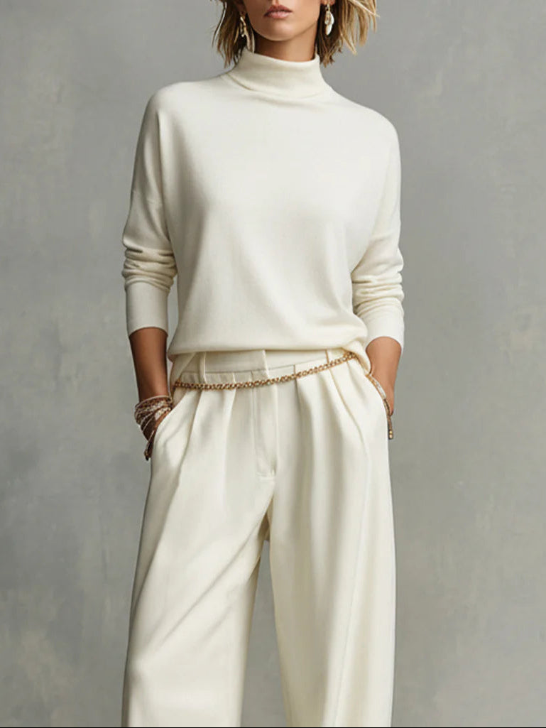 Mariette | Elegant Turtleneck Two-Piece Set