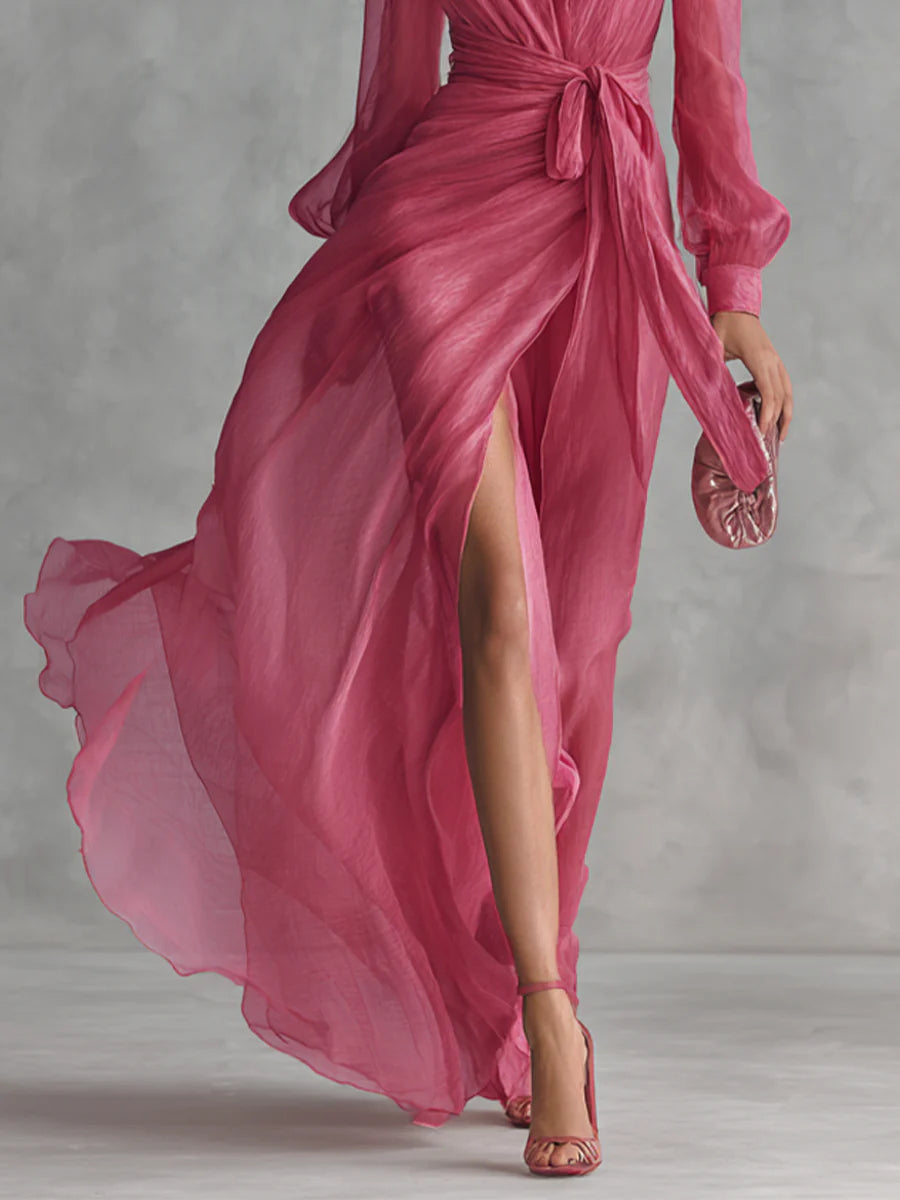 Anastasia | Flowing V-Neck Maxi Dress