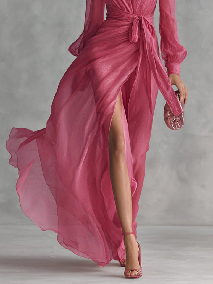 Anastasia | Flowing V-Neck Maxi Dress