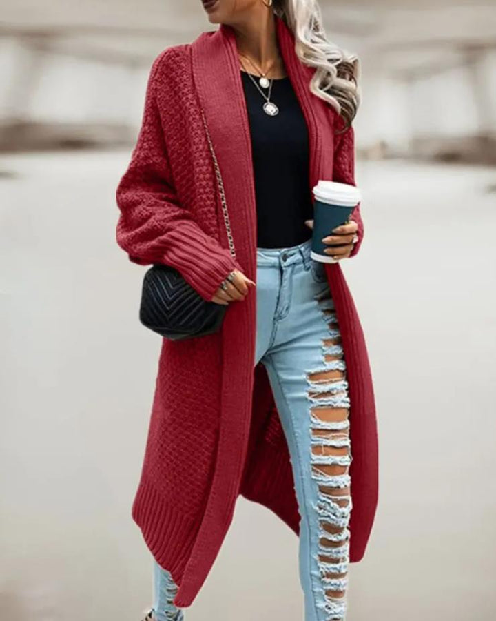 Maisie | Cosy Hooded Longline Cardigan