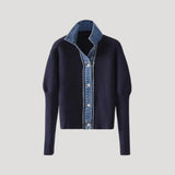 Valerie | Contrast-Trim Button Cardigan