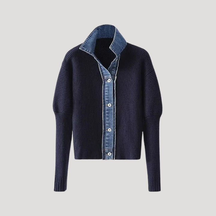 Valerie | Contrast-Trim Button Cardigan