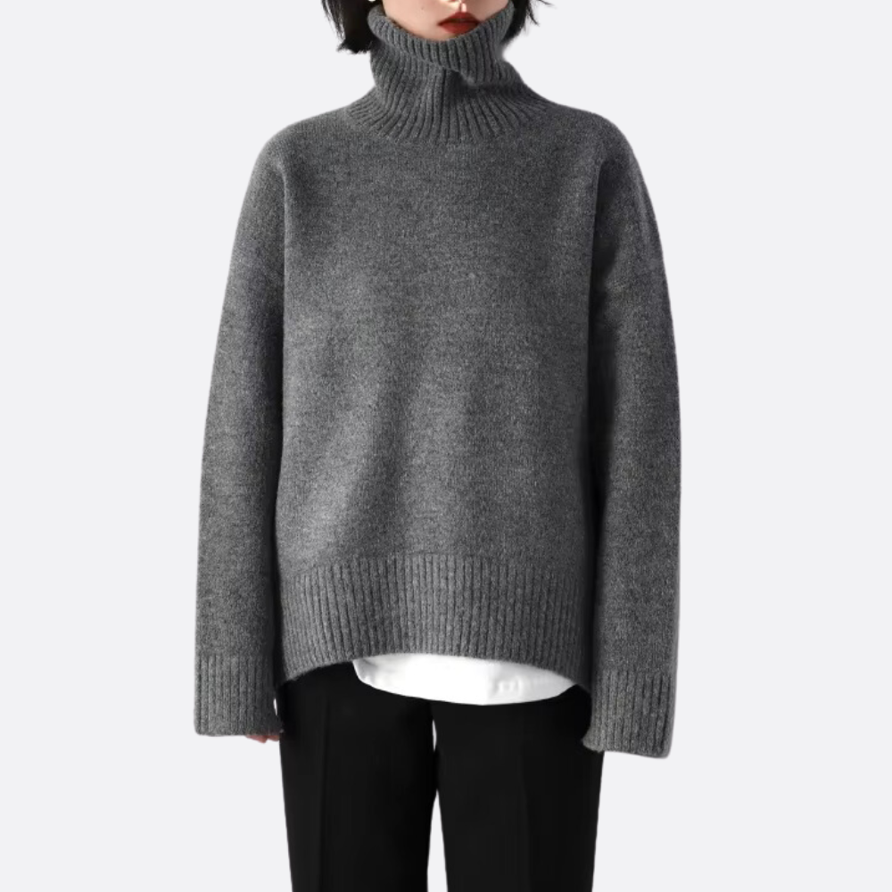 Simone | Relaxed Roll-Neck Sweater