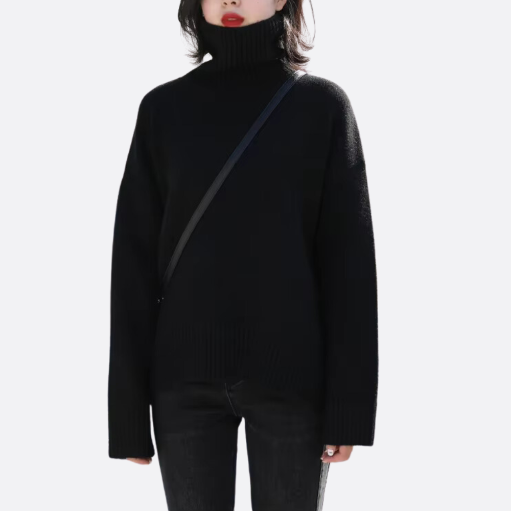 Simone | Relaxed Roll-Neck Sweater