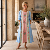 Beatrice | Panelled Floral Midi Dress