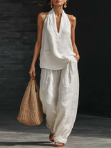 Antonia | Relaxed Halter Two-Piece Set