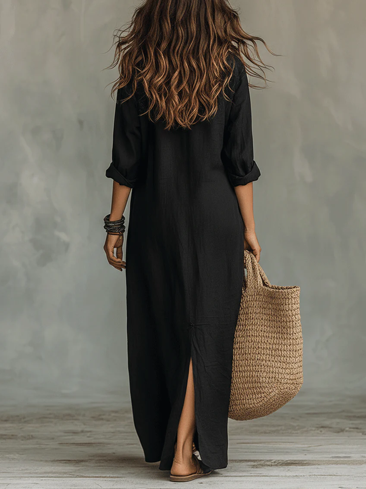 Josephine | Relaxed Collared Maxi Dress