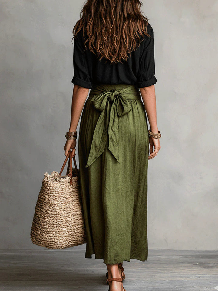 Guinevere | Tie-Waist Midi Two-Piece Set
