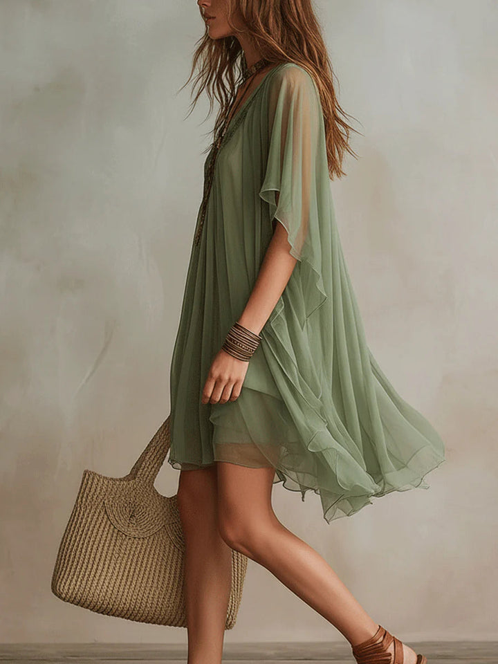 Anouk | Flowing Bohemian Mini Dress