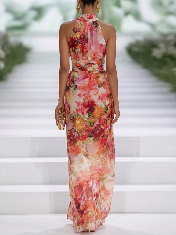 Savannah | Floral Halterneck Maxi Dress