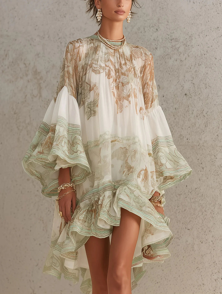 Marla | Flowing Ruffled Mini Dress