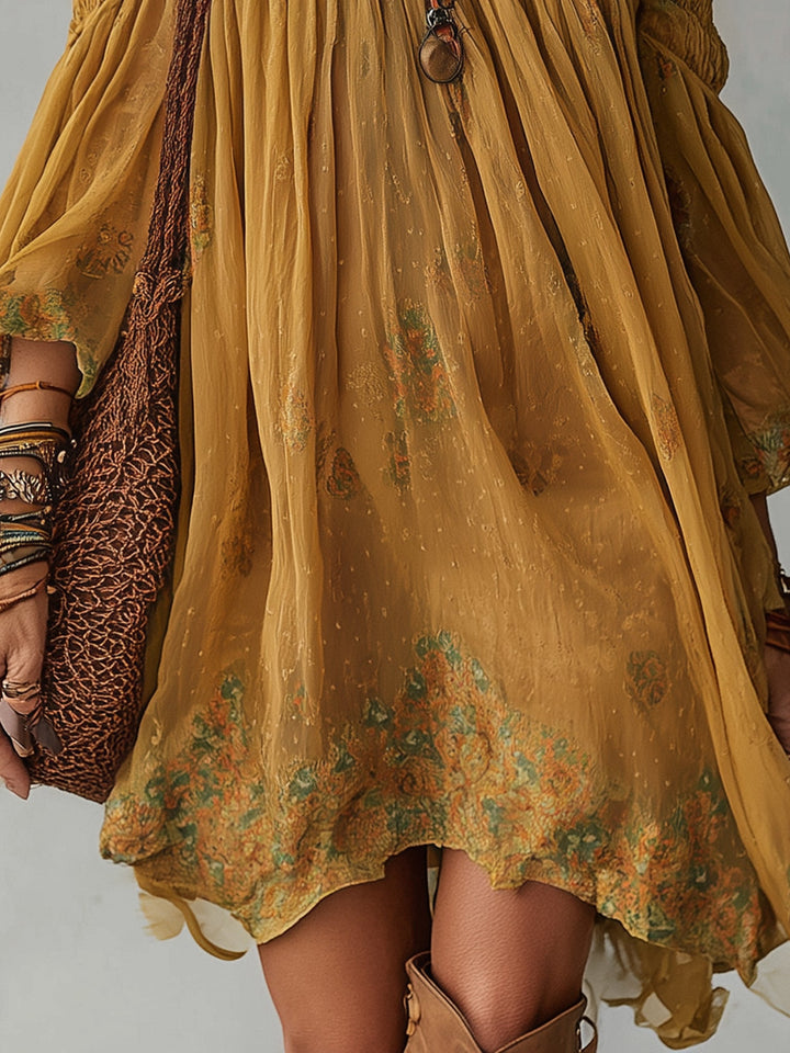 Lucinda | Off-Shoulder Floral Mini Dress
