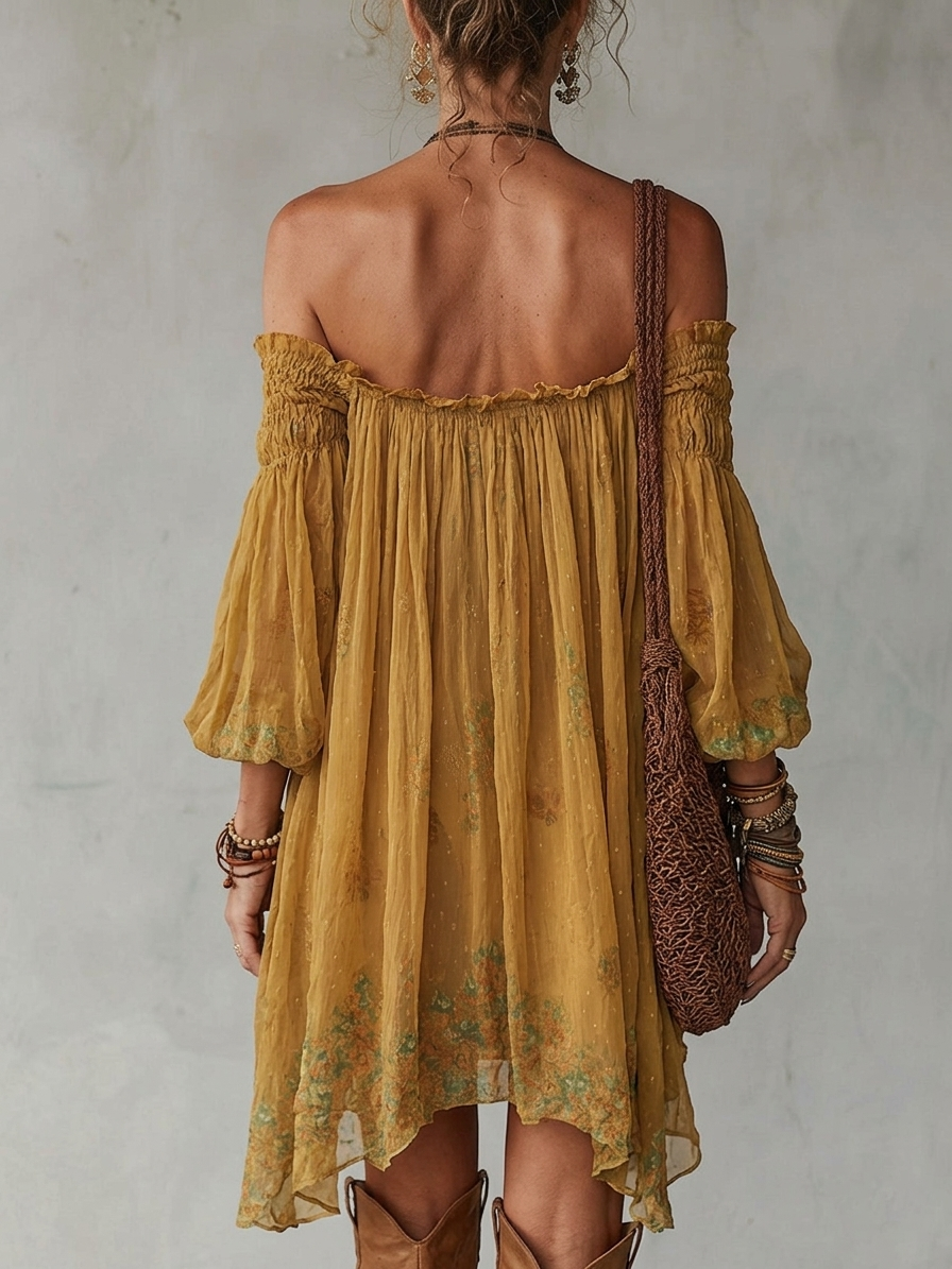 Lucinda | Off-Shoulder Floral Mini Dress