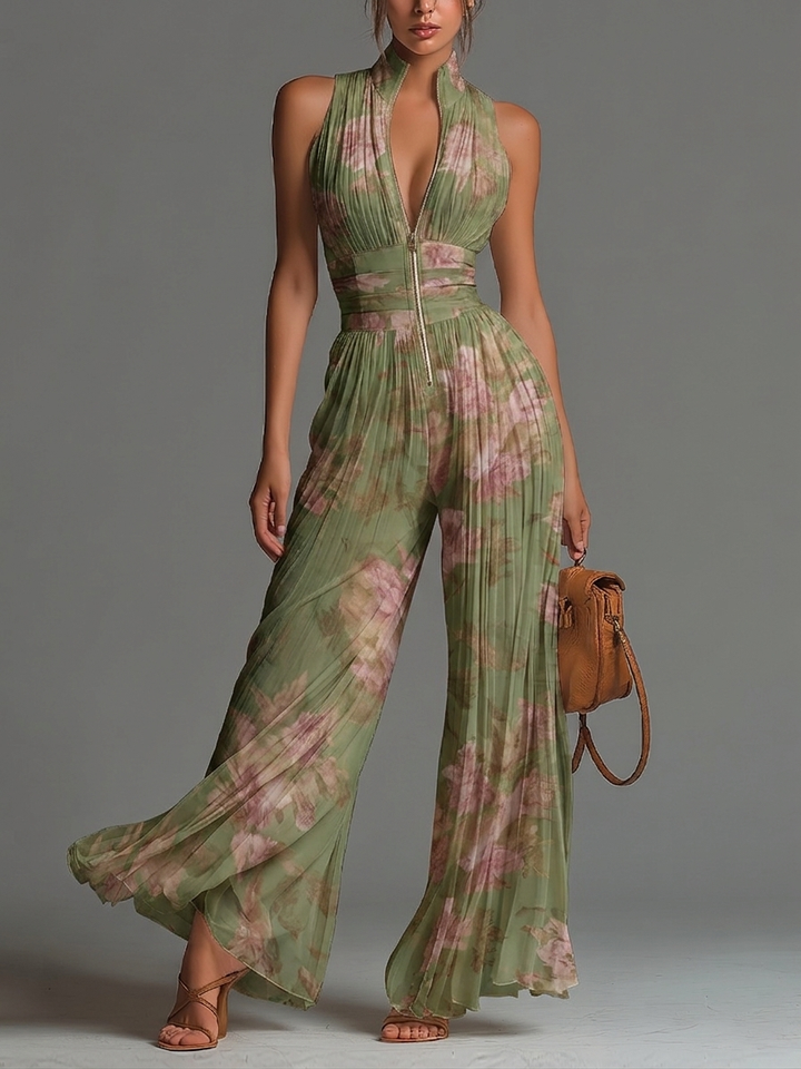 Solene | Floral Wide-Leg Jumpsuit