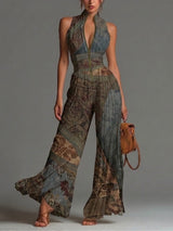 Francine | Pleated Wide-Leg Jumpsuit