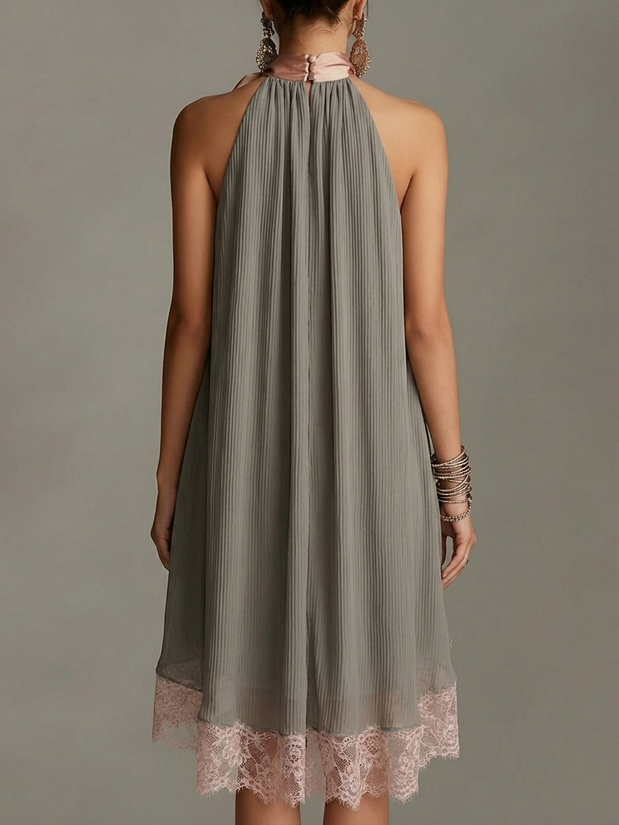 Calla | Flowing Bow-Detail Mini Dress