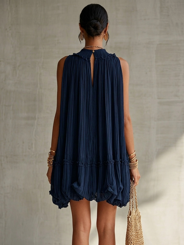 Francesca | Flowing Halter Mini Dress