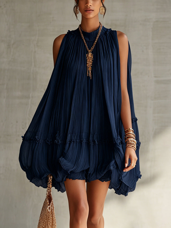 Francesca | Flowing Halter Mini Dress