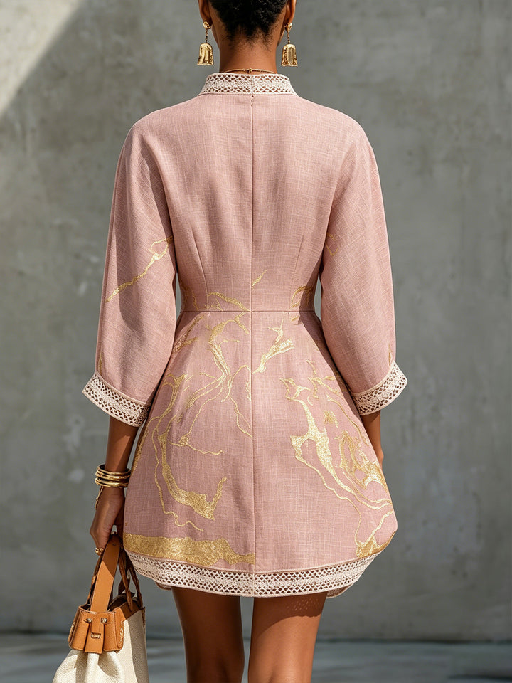 Margot | Embellished V-Neck Tunic Dress