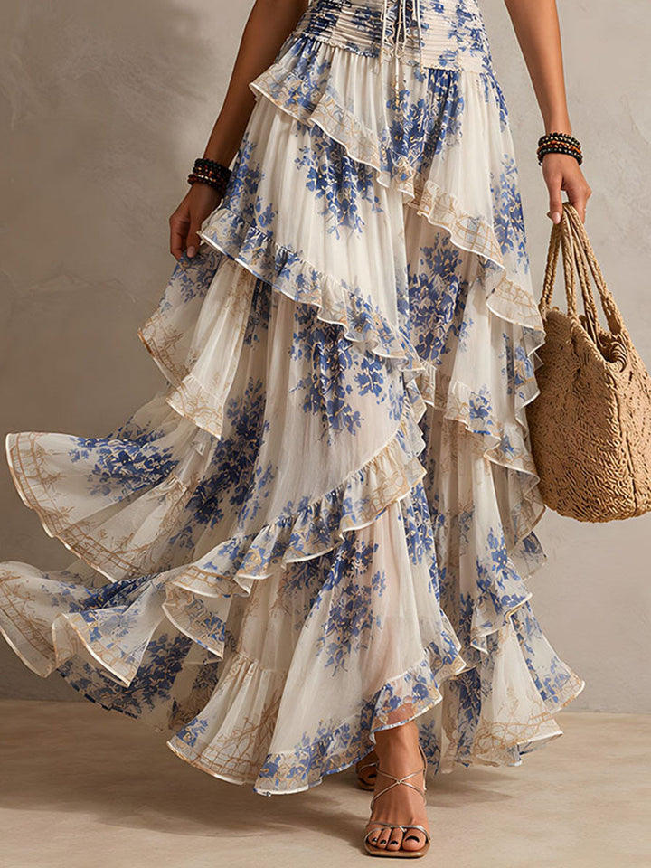 Marilla | Romantic Ruffled Maxi Dress