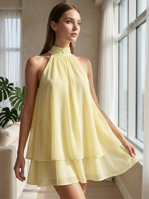 Nell | Flowing Layered Mini Dress