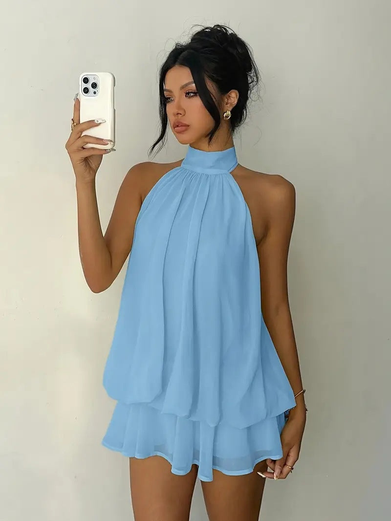 Nell | Flowing Layered Mini Dress