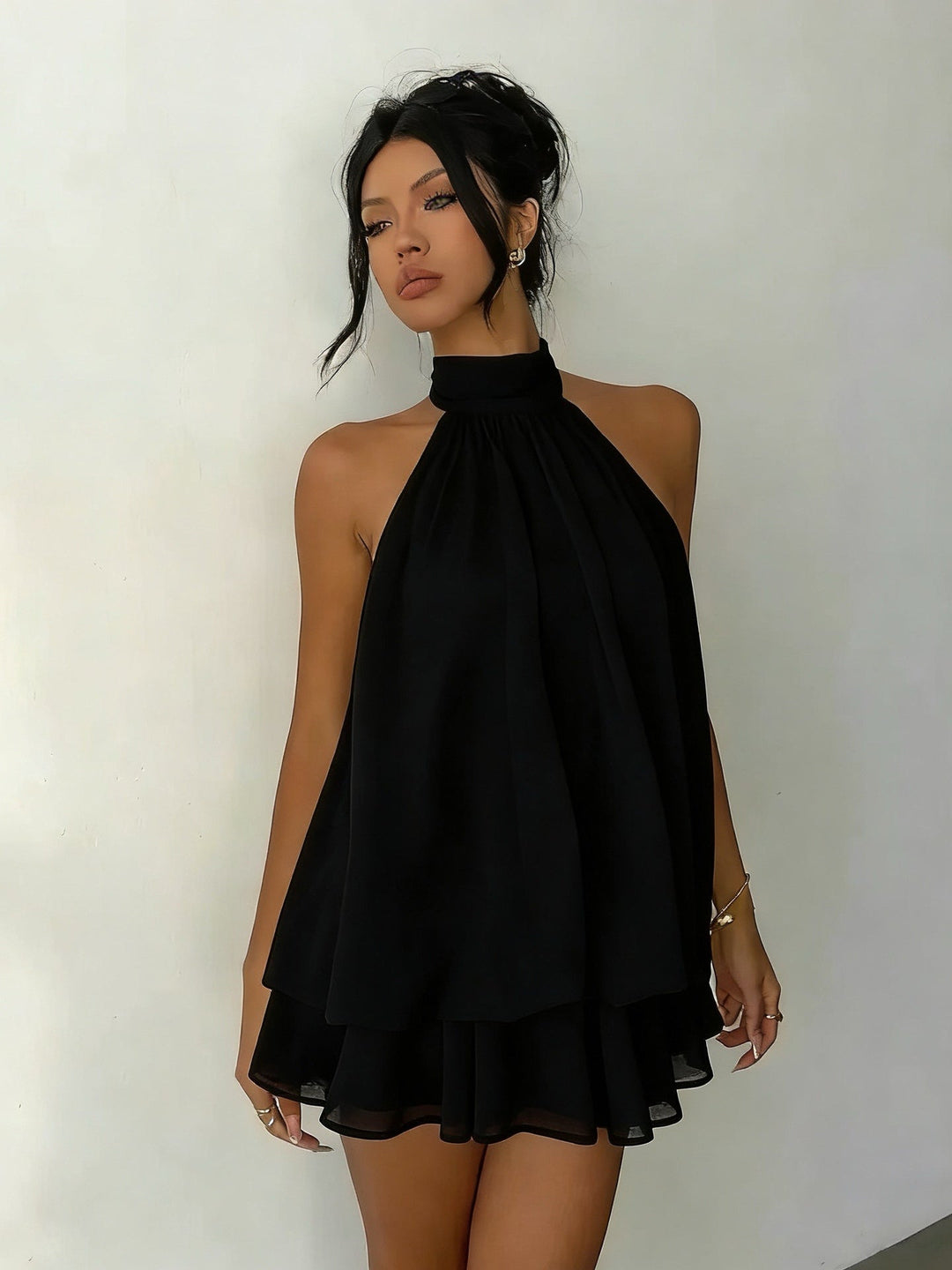 Nell | Flowing Layered Mini Dress