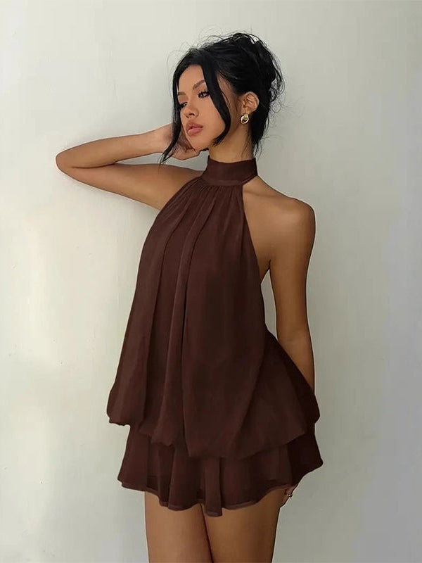Nell | Flowing Layered Mini Dress