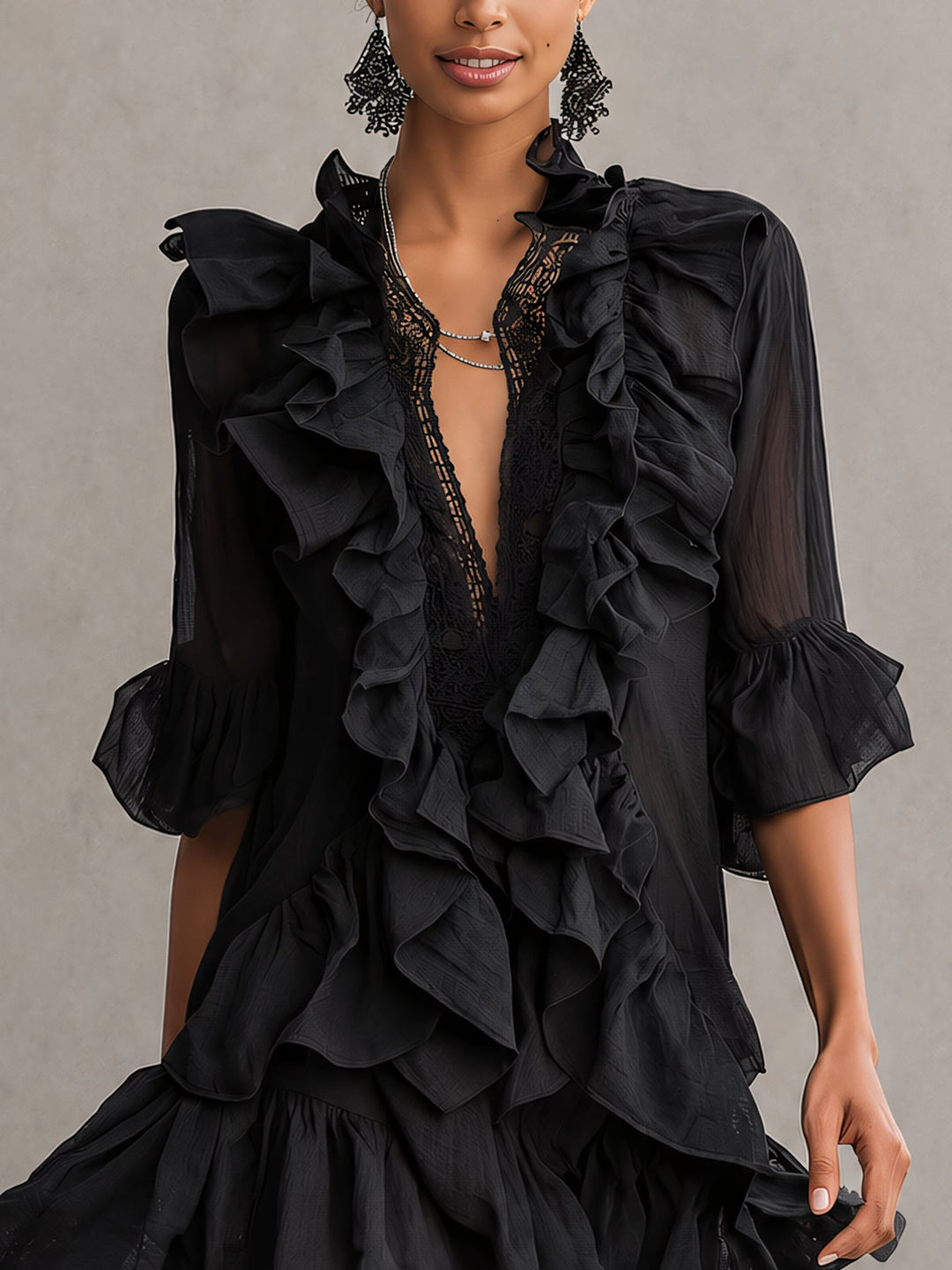 Amandine | Ruffled Mini Dress