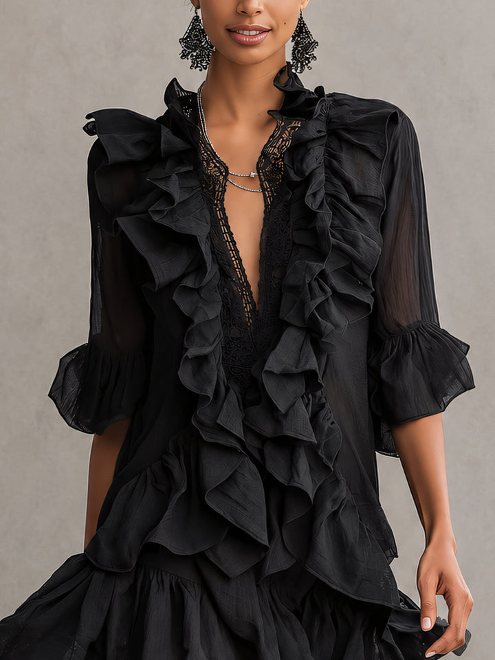 Amandine | Ruffled Mini Dress