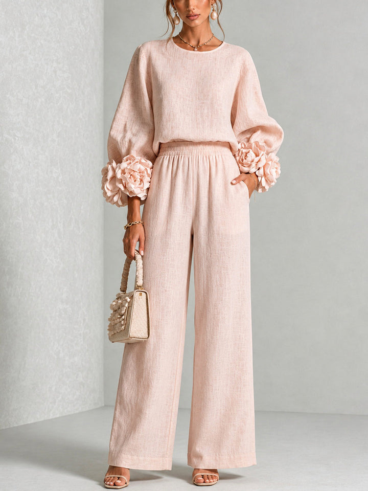 Amelia | Floral Cuff Two-Piece Set