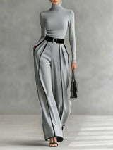 Marcella | Contrast-Trim Tailored Two-Piece Set