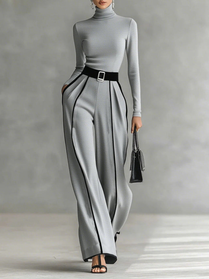 Margaret | Contrast Trim Two-Piece Set