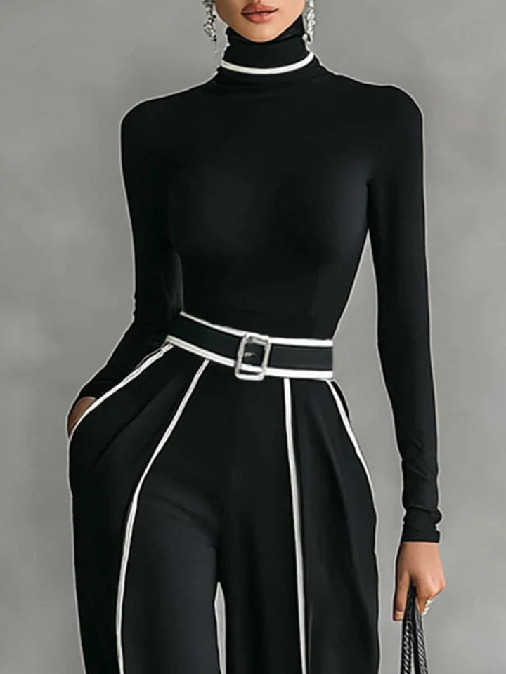 Margaret | Contrast Trim Two-Piece Set
